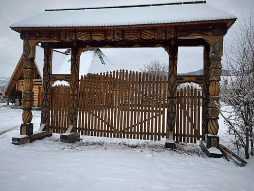 Pensiunea Casa Cătanelor en invierno