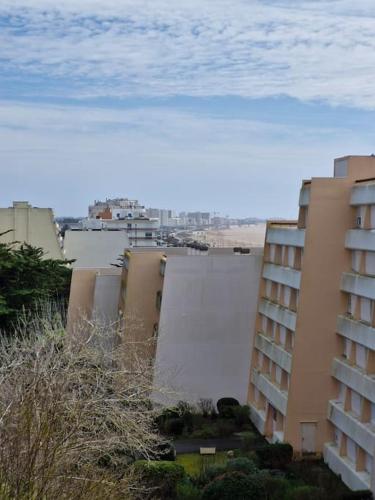 Vue d'une ville avec des bâtiments en arrière-plan dans l'établissement Studio - Marina 4 - 17 allée des Pinons - 5-2, à Saint-Jean-de-Monts