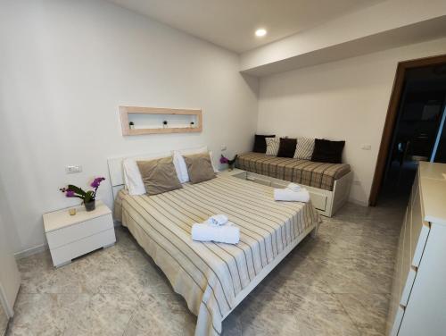 Tempat tidur dalam kamar di Casa Skyline a Ravello