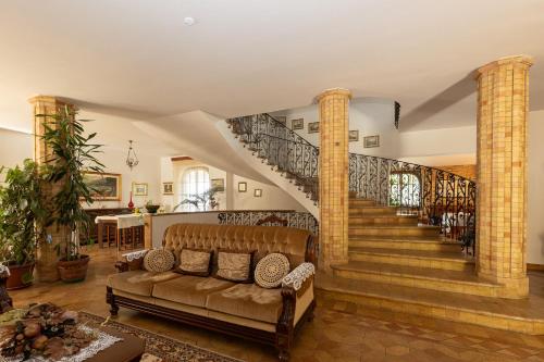 Ruang duduk di B&B Villa Dei Desideri