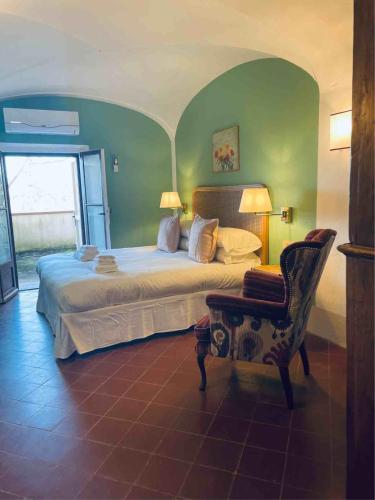 Giường trong phòng chung tại Terrazza Bellavista Suite