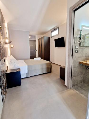 Katil atau katil-katil dalam bilik di Marebed Apartments & Rooms