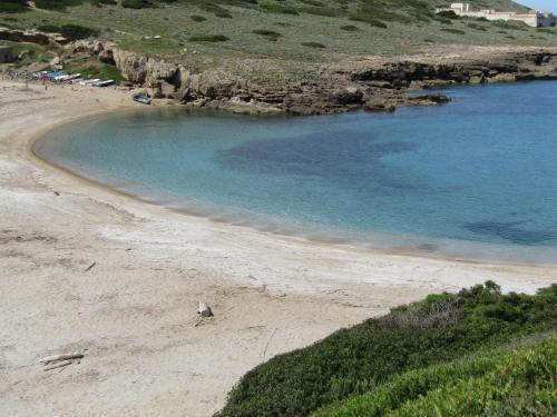 a beach with a group of people in the water at Le Palme Holidays in Palmadula
