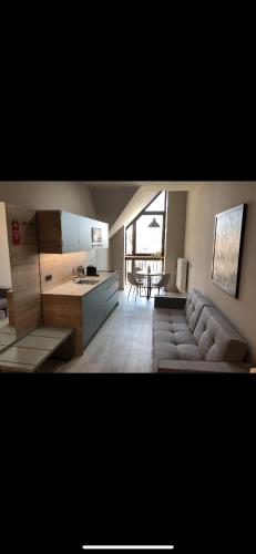 Kuchyň nebo kuchyňský kout v ubytování NB Apartments