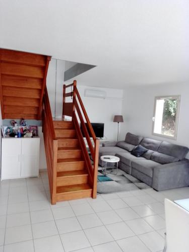 Χώρος καθιστικού στο Agréable pavillon