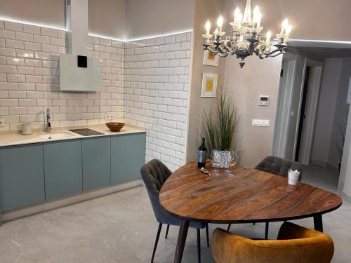Kuchyň nebo kuchyňský kout v ubytování Valencia Apartamentos Goya
