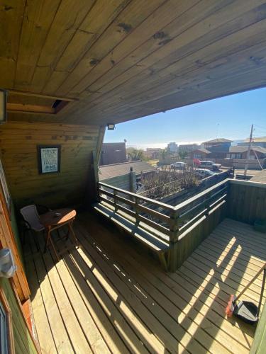 Ein allgemeiner Bergblick oder ein Berglick von der Ferienwohnung aus