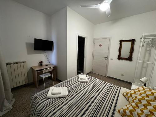 Llit o llits en una habitació de Jean & France affitta camere