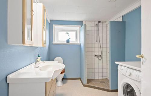 A bathroom at Stunning Home In Ribe With Wi-fi