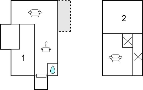 un diagrama esquemático de la configuración experimental en 2 Bedroom Cozy Home In Hova, en Hova