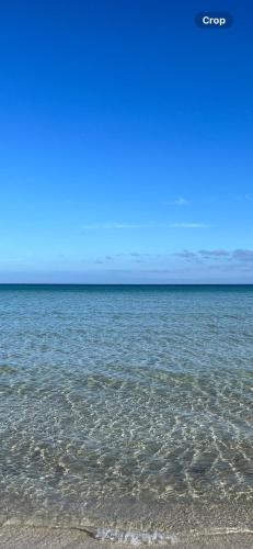 a large body of water with a beach at Mcrae retro beach house ! in McCrae