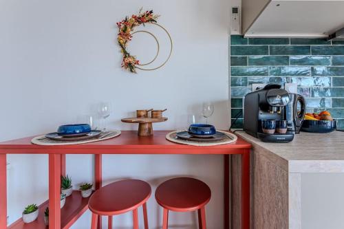 Dapur atau dapur kecil di Bordeaux au cœur des Vignes cadaujac