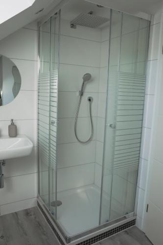 Ένα μπάνιο στο Stilvolles Apartment