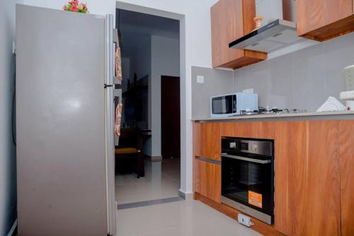 Kuchyň nebo kuchyňský kout v ubytování Apartment Canterbury -Piliyandala Kahathuduwa