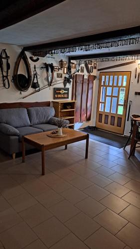 Ruang duduk di Penzion pod Železným Vrchem