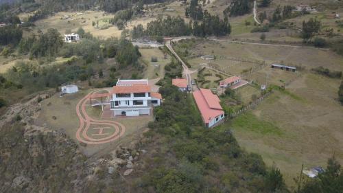 Ett flygfoto av Casa Campestre para 5 personas