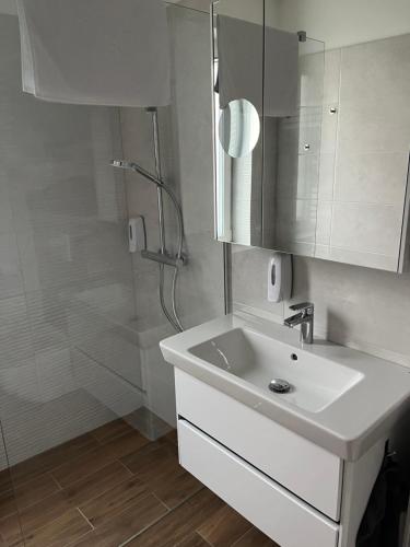 Kúpeľňa v ubytovaní Napfény Apartman ll.
