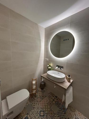 Koupelna v ubytování Apartamentos Amanecer