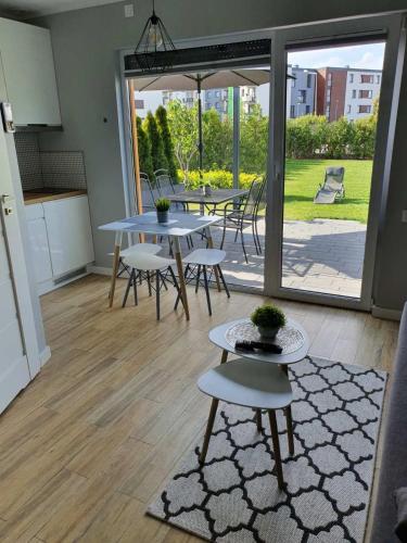 Η κουζίνα ή μικρή κουζίνα στο Apartamenty Jana Pawła