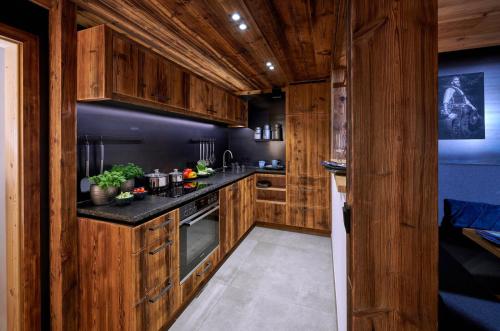 Dapur atau dapur kecil di Blumbauernhof