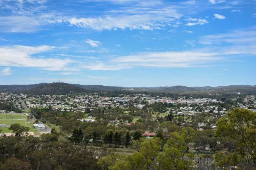 a view of a city from the top of a hill at Eagle's Nest in Stanthorpe