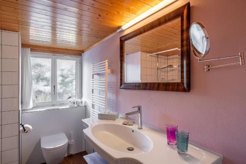 Koupelna v ubytování Chalet Schweizerhof Attic