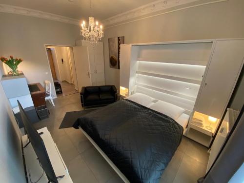 Postel nebo postele na pokoji v ubytování Apartment Glasower 31