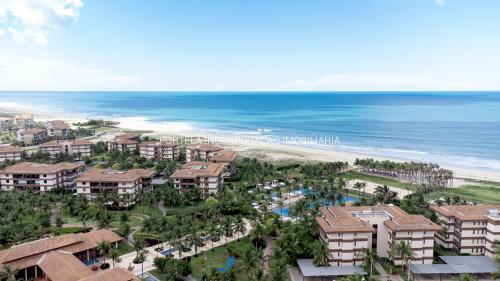 an aerial view of the resort and the beach at MANDARA LANAI - BL 25, APTO 202 - Aquiraz in Aquiraz