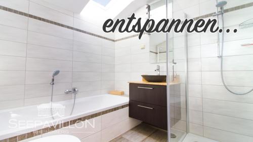 Koupelna v ubytování Seepavillon Rheinsberg