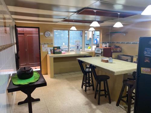Una cocina o cocineta en El Peregrino