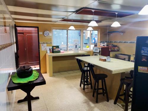 Una cocina o cocineta en El Peregrino