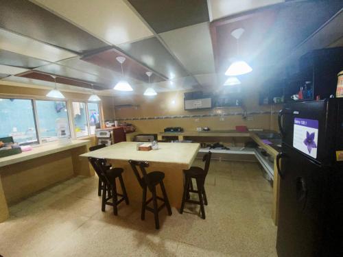 Una cocina o cocineta en El Peregrino