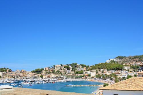 a view of a harbor with boats in the water at Marsella in Port de Soller
