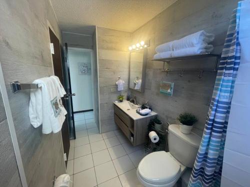 Koupelna v ubytování Ocean View 2 Bed 1 Bath 2 Parkings & Pool @ Dos Marinas Fajardo