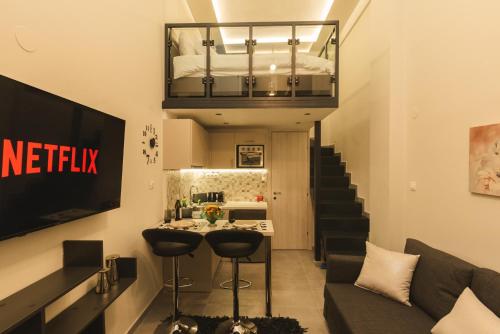Empyrean Loft by Nexus, next to Martiou metro and bus station, 10 mins from city center