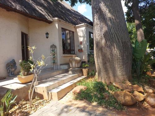 a house with a tree in front of it at Garrett B&B in Pretoria