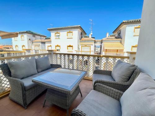 Balkoni atau teres di Stunning Molino Blanco La Zenia