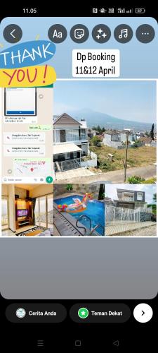 a screenshot of the home page of a website at Villa Adigroup bayar Offline in Tlekung