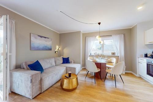 Η κουζίνα ή μικρή κουζίνα στο Ferienwohnung in Schwielowsee