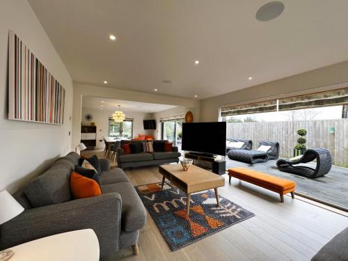 Et opholdsområde på Laurel Cottage