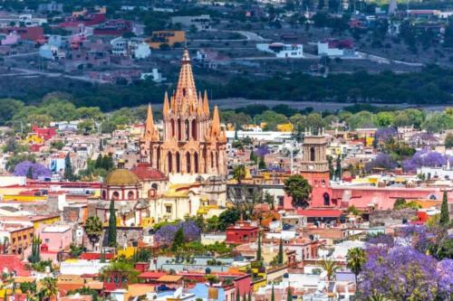 Vista general de San Miguel de Allende o vista desde el departamento