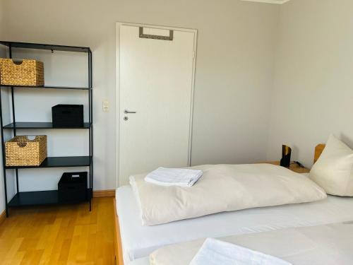 Postel nebo postele na pokoji v ubytování Ferienhaus Liese