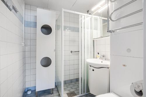 ห้องน้ำของ Quiet City Style Apartment