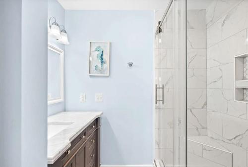 Phòng tắm tại Mimi's Beach Bungalow