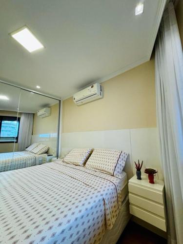 מיטה או מיטות בחדר ב-Brisa Mar