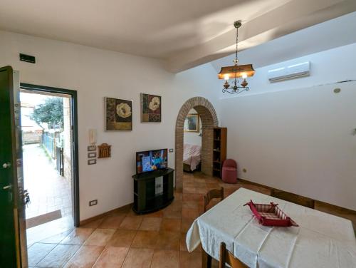 Postel nebo postele na pokoji v ubytování La Villetta del Gelso bianco