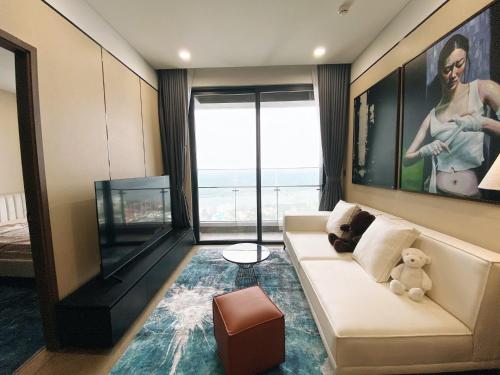 Χώρος καθιστικού στο Lumiere Riverside - Raymond Holm - Luxurious 5-star apartment