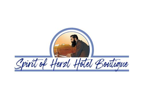 un logotipo para el espíritu de la cocina de combustible fijo en Spirit of Herzl Hotel, en Jerusalén