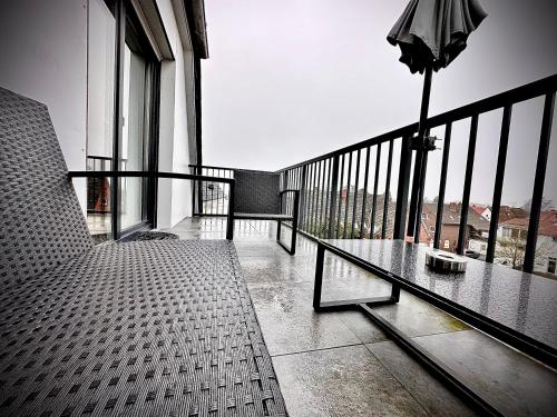 Privathotel Riesenbeckにあるバルコニーまたはテラス