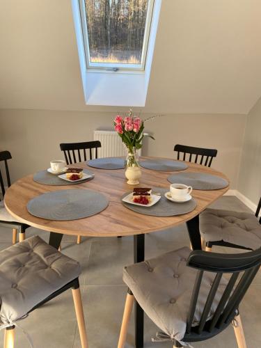 Χώρος καθιστικού στο Apartamenty ARNIKA